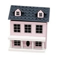 thumbnail image 1 of Xqxayjr under $5 Mini Dollhouse, 1/12 Scale Miniature Dollhouse Villa, Wooden Mini House With Movable Roof, Cute Pink Wall Gray RoofToyFor Dolls, Small Decorative House For Doll Collection, 1 of 1
