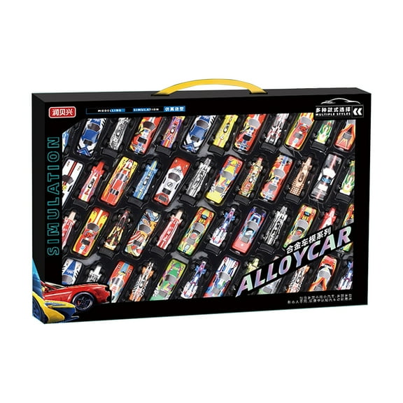 Xqxayjr under $5 Pull BackToyCars Set, 24 Pack Alloy Car Set, Pull Back InertiaToyCars forBoys, 1:64 Scale Model Car Collection, Gift BoxedToyCars forKidsToddlers, Birthday Party Favors