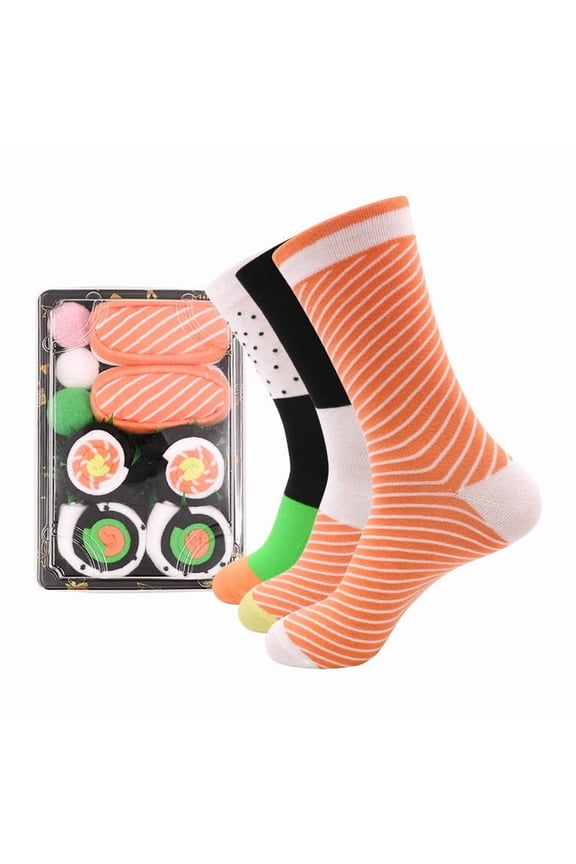 under $5 Sushi Salmon Socks, Sushi Salmon Pattern High Socks,Ankle Crew Socks Box Set for Men Women,Funny Novelty Casual Long Socks,Spring Summer Cotton Blend Socks,Fashion Gift Sock Pack