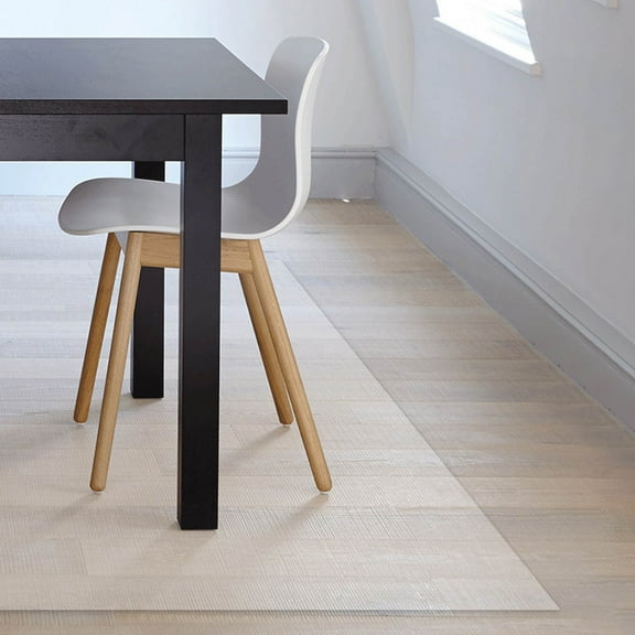 Xqxayjr under $5 Transparent Floor Protector, Clear PVC Floor Protector Mat, Non Slip Rug for Under Desk Chair, Transparent Carpet Protector for Hardwood Tile, Easy Clean Floor Mat for Home Office