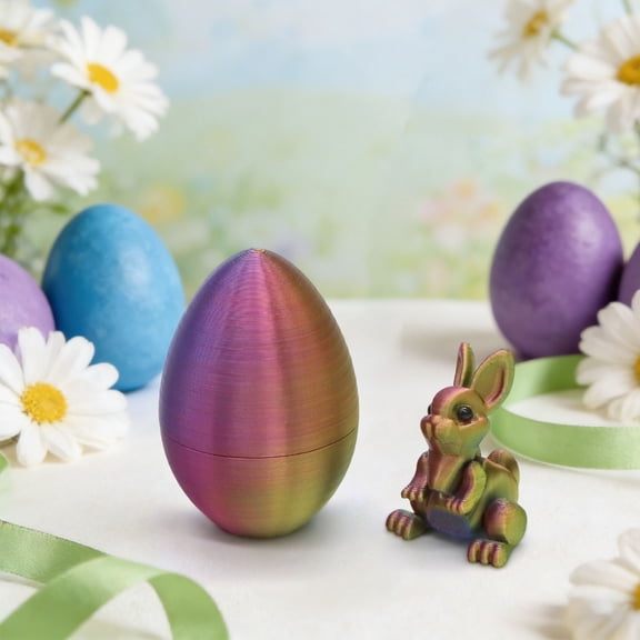 Xqxayjr Easter FidgetToys, Mystery Rabbits Egg Novelty Decor, Stress Relief SensoryToysforKidsAdults, Easter Basket Stuffers Party Favors Classroom Prizes Home Desk Decor