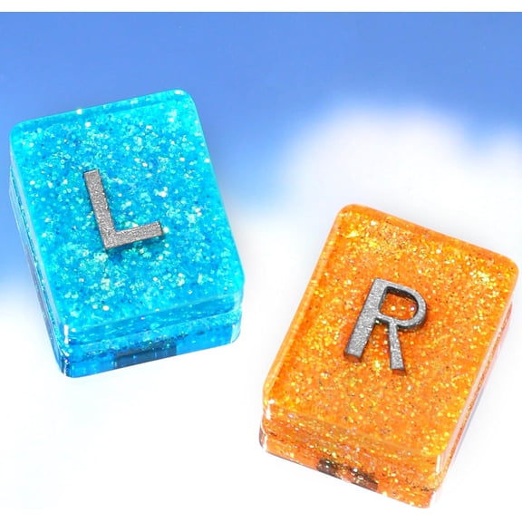 Xray Markers with Lead Initials - X-ray Markers Cherry in Resin Radiology Include Reusable Adhesive Tapes to Nurse Radiologist Badge Reel Buddy, Easy to Identify