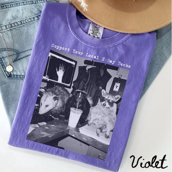 Xray Technologist Shirt, Raccoon Radiology T-shirt