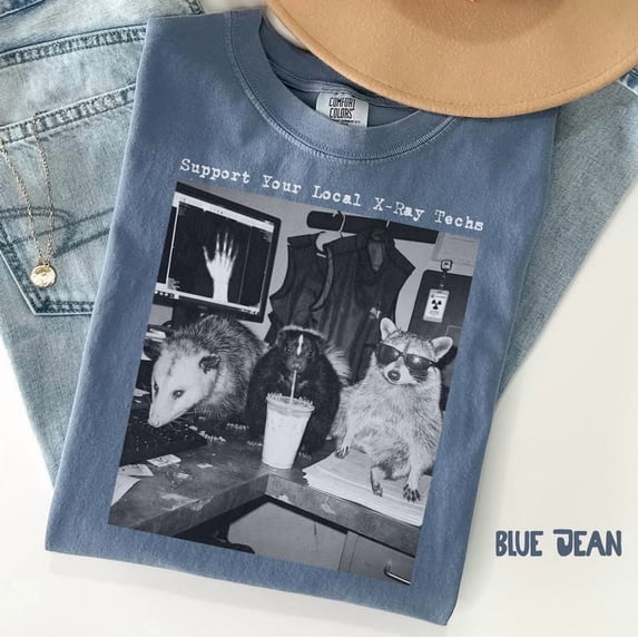 Xray Technologist Shirt, Raccoon Radiology T-shirt