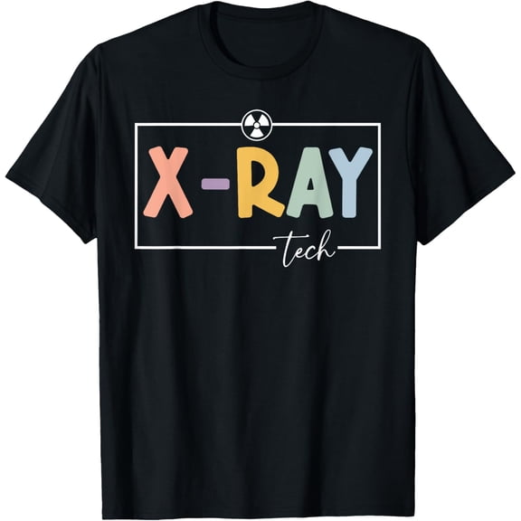 Xray Technologist Xray Tech RT Radiology Tech Radiologic T-ShirtMen and women, Black T-shirt, size: Extra large