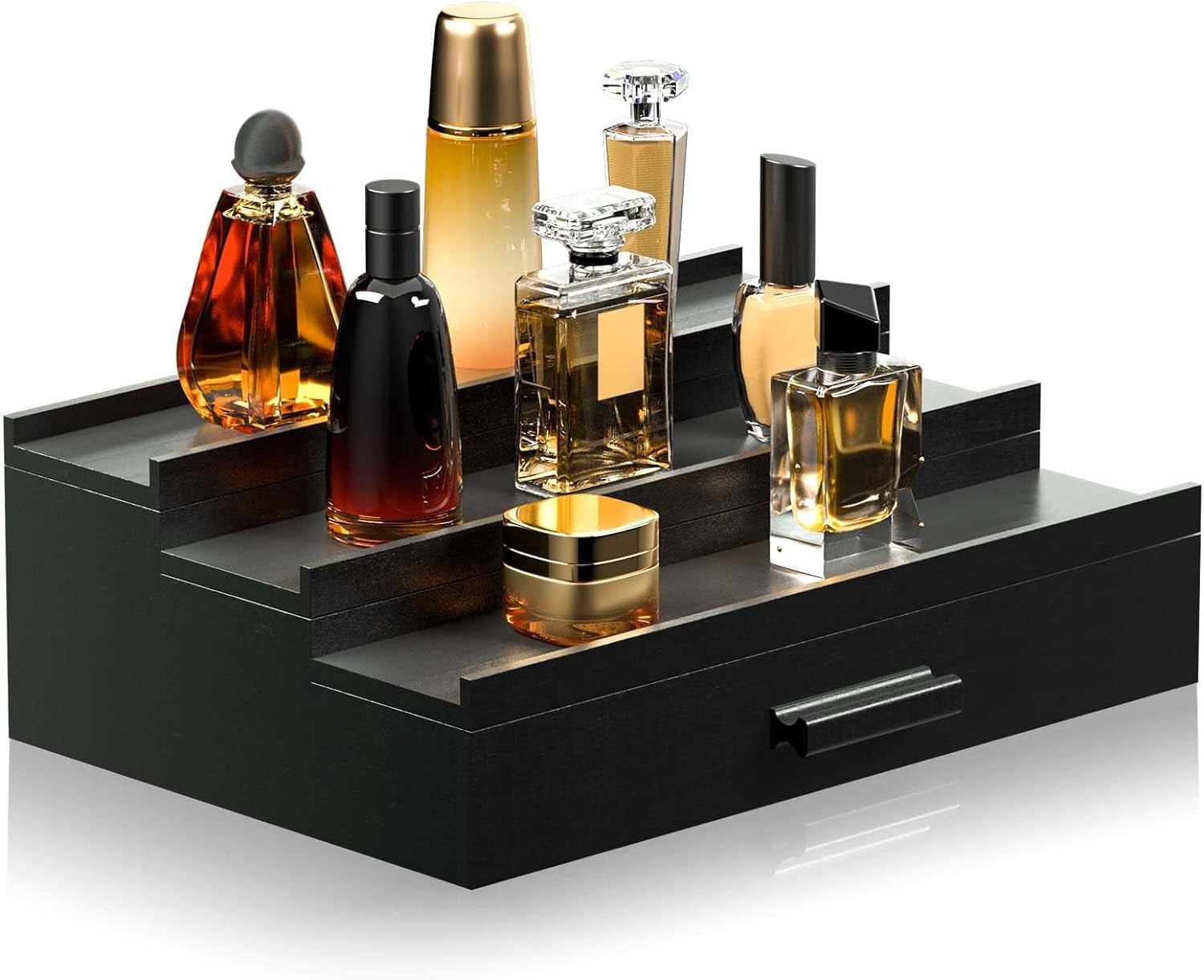 Xrg Cologne Organizer for Men 3 Tier of Elevated Cologne Display Shelf ...
