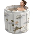 thumbnail image 1 of Xrg Portable Bathtub for Adult, Foldable Soaking Bathtub for Hot SPA&Ice Bath, Foldable Small Bathtub collapsible bathtub for Bathing, QuickSetup No tallation,Space-Saving Storage (Xrg, 25.9X27.5 IN), 1 of 7