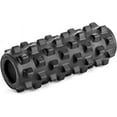 thumbnail image 1 of Xrgnb - Extra Firm Textured Muscle Foam Roller Manipulates Soft Tissue Like A Massage Therapist (Black, Mid Size), 1 of 6