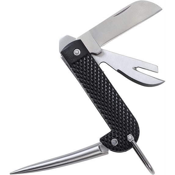 Xrgnb Marlin Spike Rigging Knife, Multi-Function Sailing Knife for Boating, Fishing, Camping & Sailing Gear