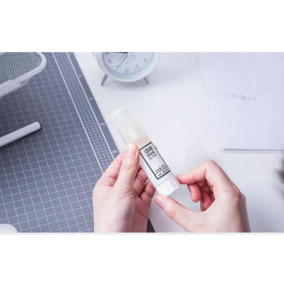 Xrouty Transparent Glue Stick, Clear Dry Solid Craft Glue for Diy Handmade Projects, Washable Non Toxic Stationery, Classroom & Home Art Supplies