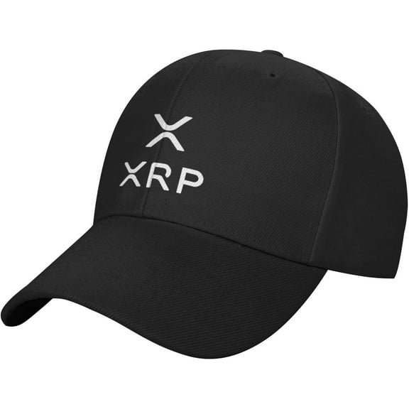 Xrp Ripple Baseball Cap Golf Dad Hat Adjustable Original Classic Low Profile Hat Men Women Black