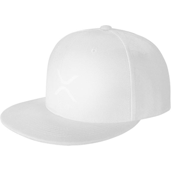 Xrp Ripple Baseball Cap for Men Or Women Flat Brim Hat Adjustable Black