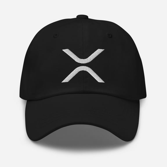 Xrp Ripple Dad Hat XRP Dad Hat XRP Crypto Dad Hat Xrp Baseball Hat Xrp Ripple Baseball Cap Xrp Crypto Hat (Black)