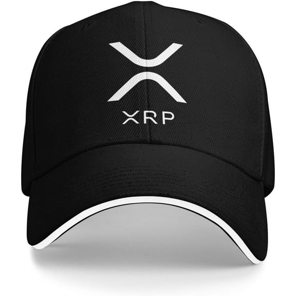 Xrp Ripple Hat Baseball Cap Funny Graphic Adjustable Trucker Hats Unisex Black