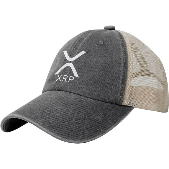 Xrp Ripple Mesh Baseball Cap Cotton Vintage Cowboy Hat
