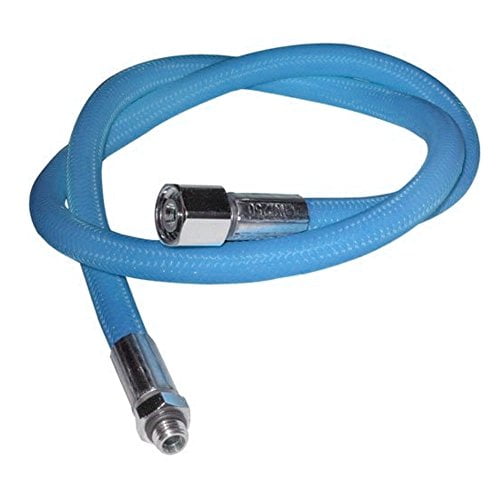 XS Scuba High Pressure Rubber Hose - 26" Length, 7/16"-20 UNF Threads, For Regulator & Gauge