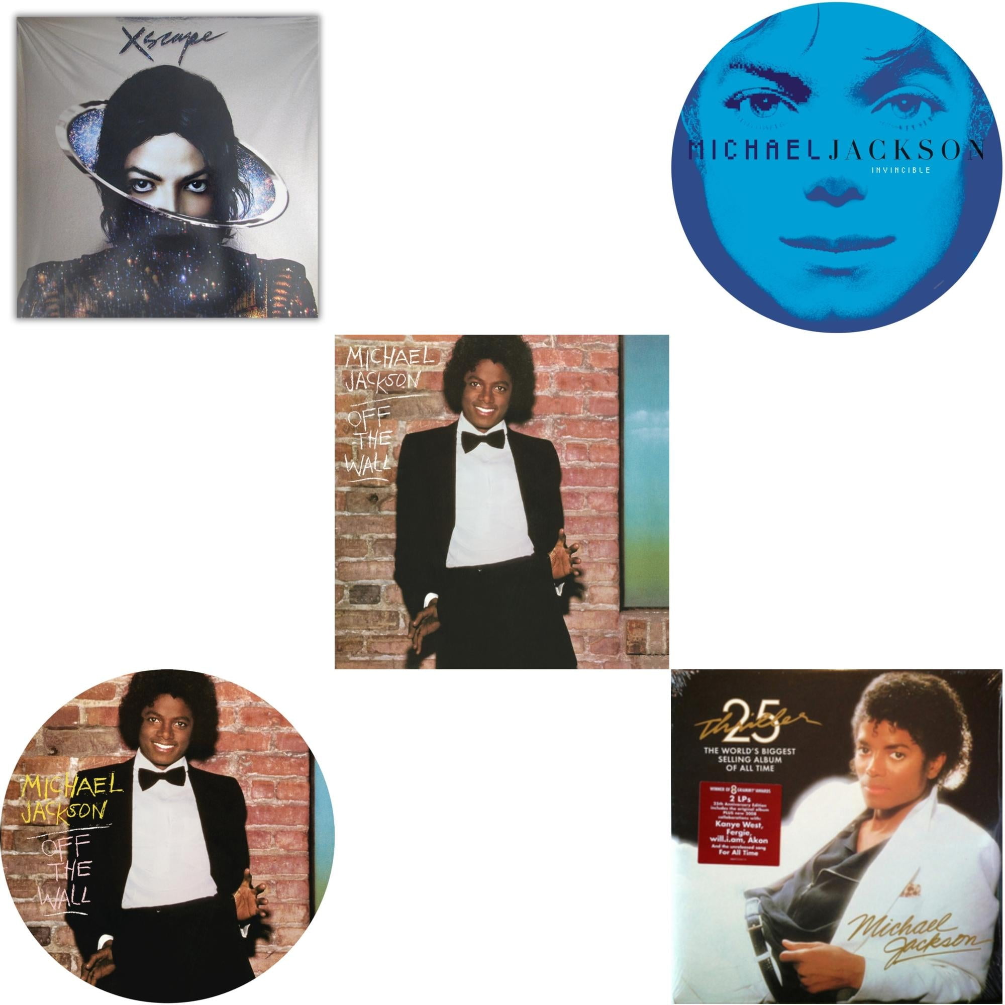 Xscape & Off The Wall (Picture Disc) & Off The Wall (140G/Gatefold ...