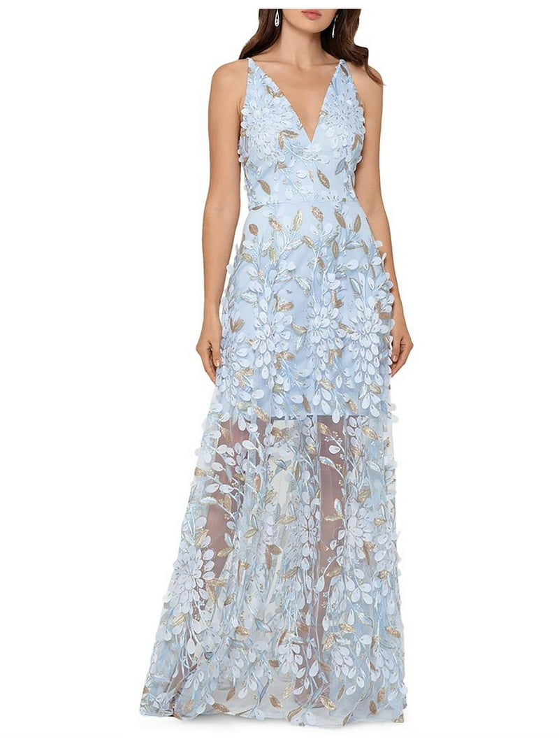 Xscape Womens Padded Bust Applique Evening Dress - Walmart.com Xscape Womens Padded Bust Applique Evening Dress - Walmart.com
