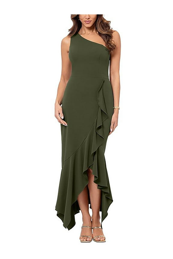 Womens Panel Hi Low Cocktail and Party Dress