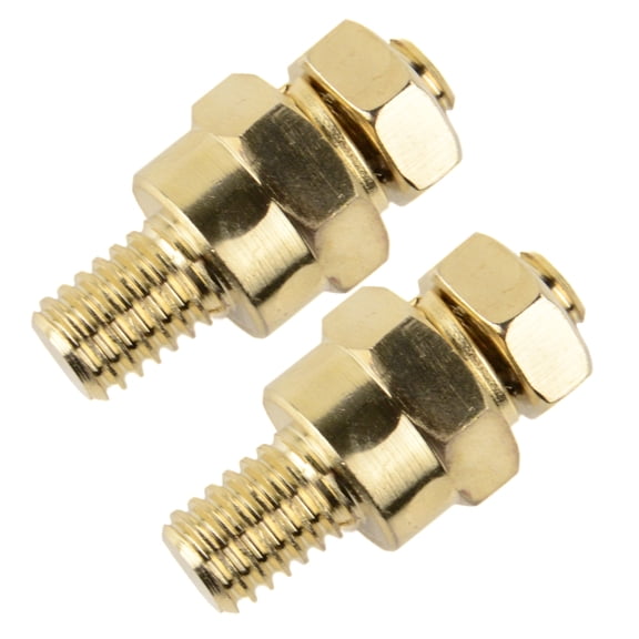 Xscorpion 2 Pack GM Short Battery Side Post Terminal Tap Extender GMC Mount Gold Plated