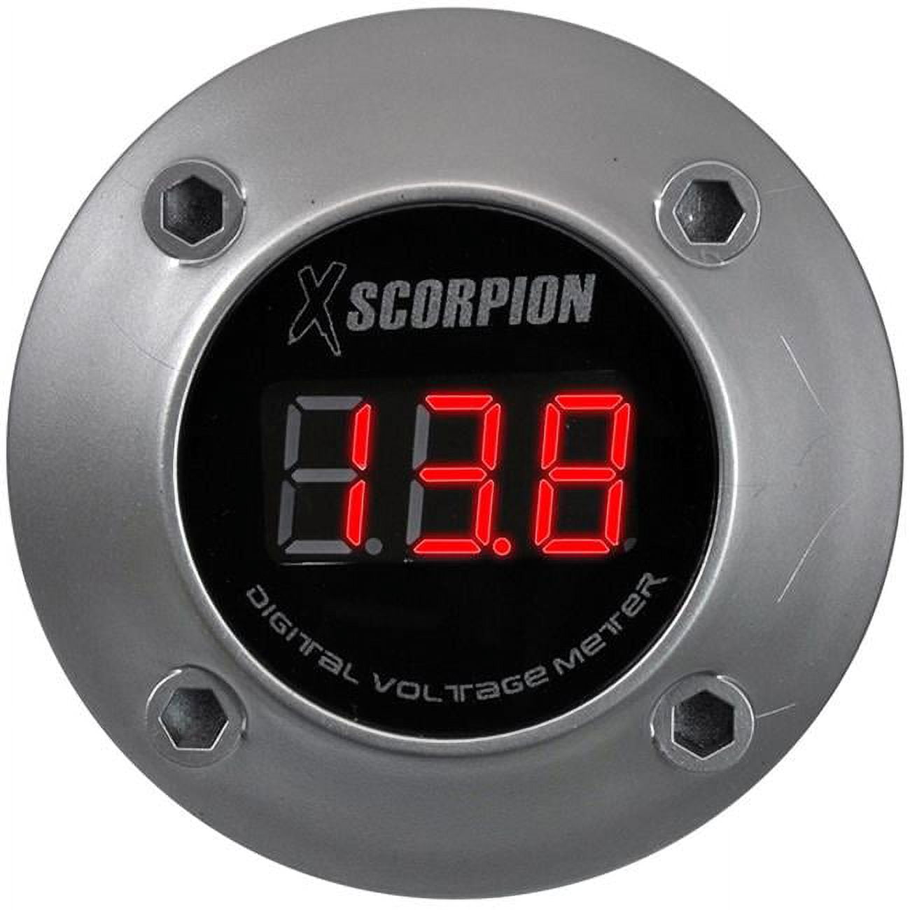 Xscorpion Voltmeter Digital 3 Digit Led Display Silver