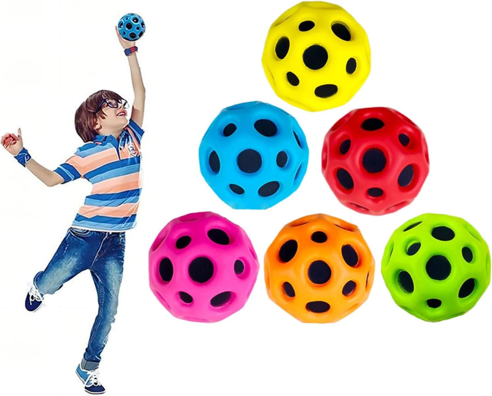 Half Rubber Bounc Balls Bouncy Kids Antistress Toys Balle Rebondissante  Enfant Juguetes Para Niños Inquietos Kinder Spielzeug