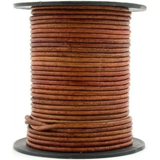 Teeliy Round Leather Cord Genuine Cowhide Leather String Lace Cord