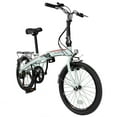 thumbnail image 1 of Xspec  20" 7 Speed Folding Compact City Commuter Bike, White (NOT An Electric, 1 of 11
