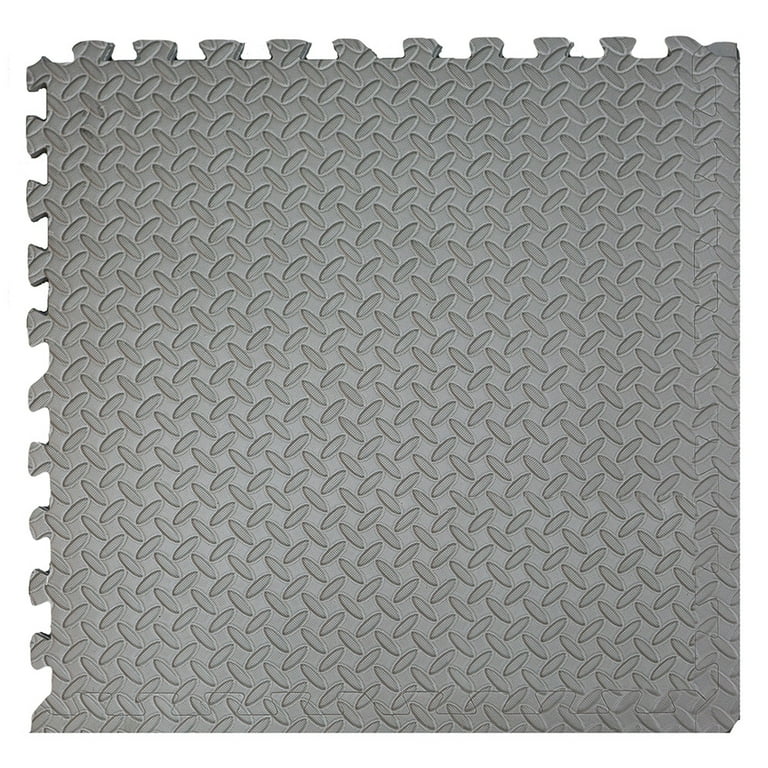 Xspec 3/8 Thick 100 Sq. ft. Interlocking Gym Eva Foam Floor Mats (24 x 24, 25 Pcs)