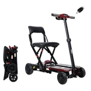 Xspracer Auto Fold 43 Lbs Lightweight Mobility Scooter, 275LBS Capacity, 10-Mile Range & LED Headlight Red