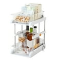 thumbnail image 1 of Xssm 2 Tier Storage Rack Under Sink Storage Rack Storage Organizer with Pull-Out Drawer Sliding Wheels,Adjustable Height for Kitchen Bathroom Refrigerator, 1 of 13