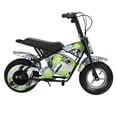 thumbnail image 1 of Xssm 24V Electric Mini Motorcycle, 250W Powered Ride on Dirt Bike, Twist Grip Throttle, Off-Road Motocross for Kids Teen, Green, 1 of 8