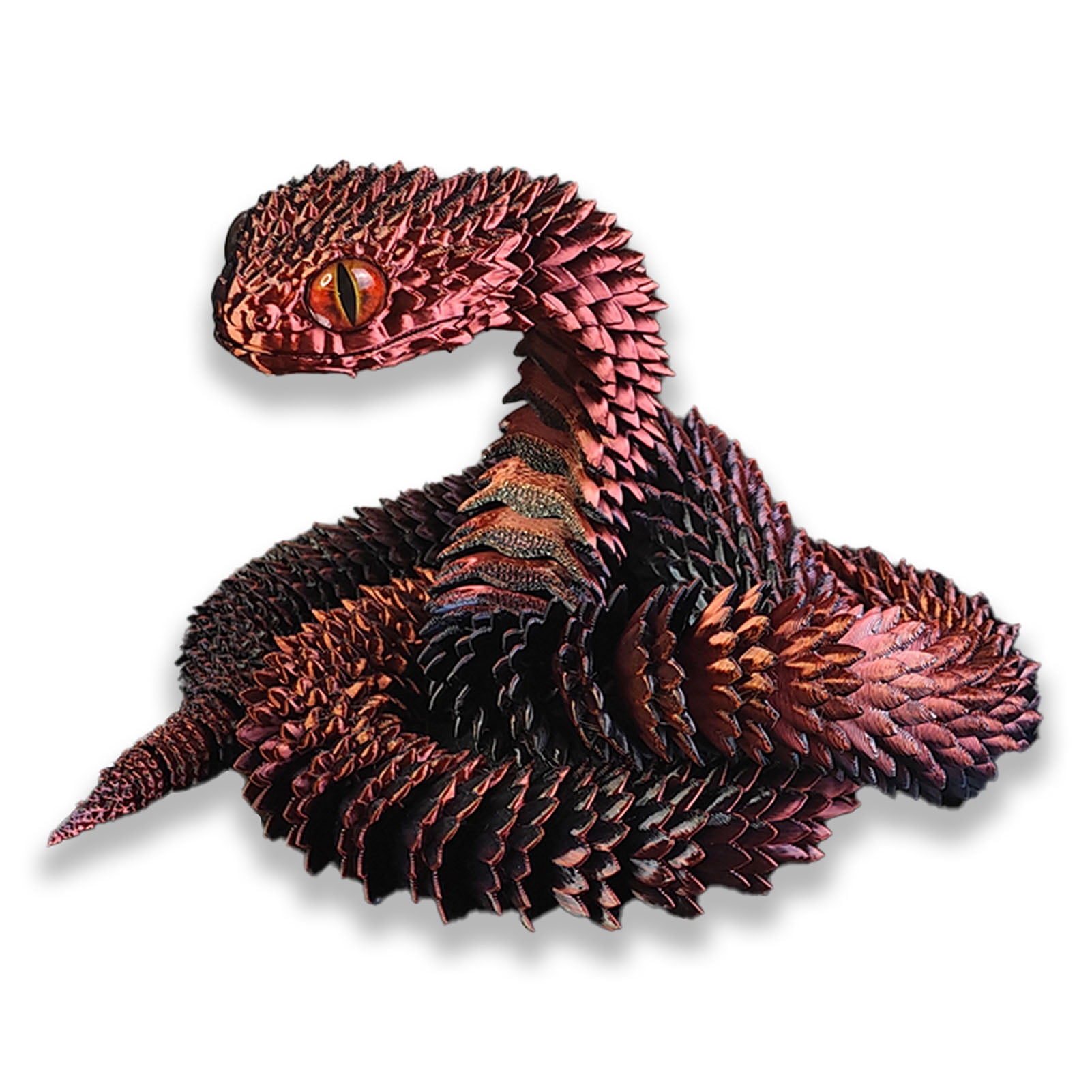 Xssm 3D Printed Snake Figurine - Movable Joints, Snake Figure ...
