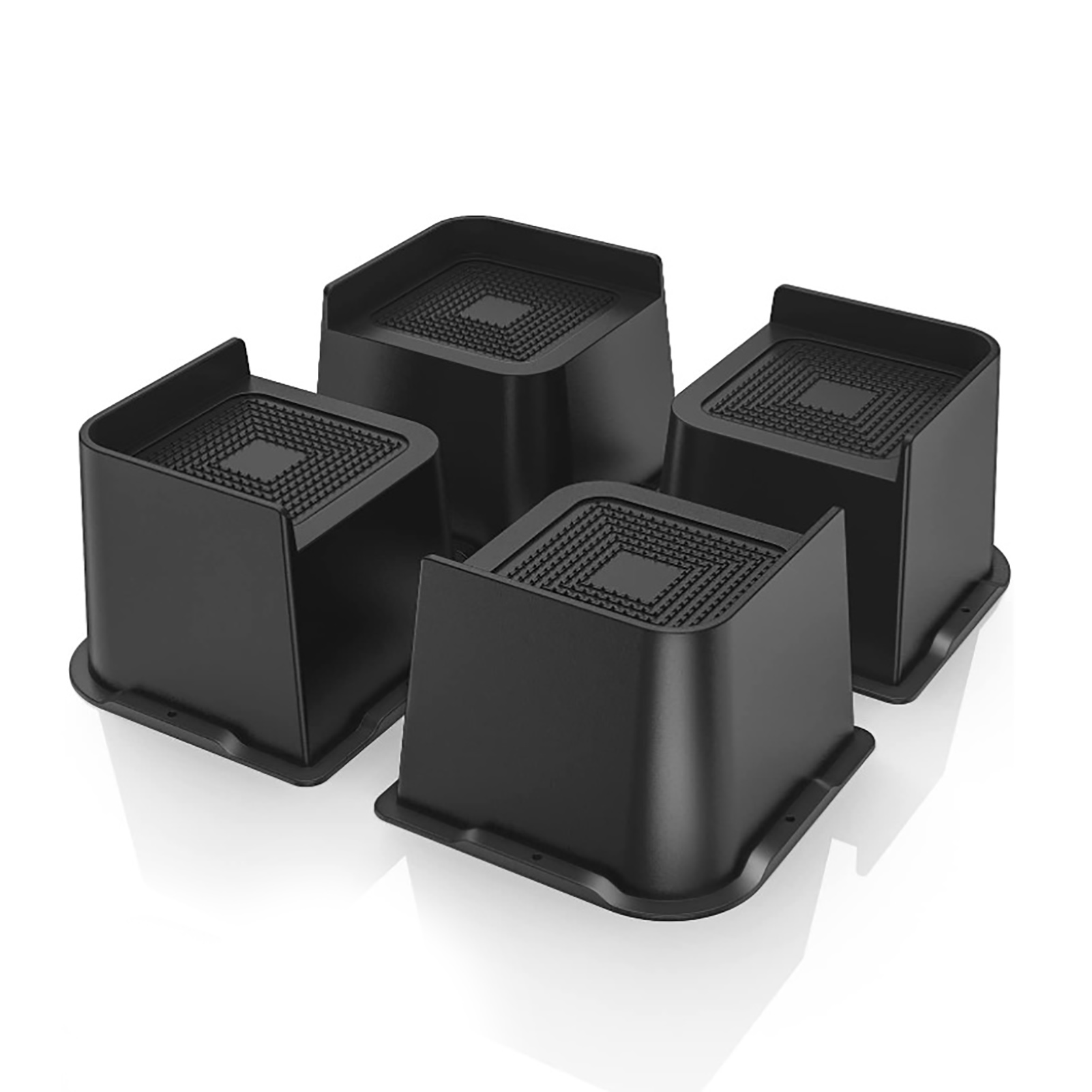 Xssm 4Pcs Bed Risers - 2/3/4 Inch Lift Supports, 5000lbs Heavy Duty ...