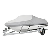 Xssm Boat Cover Heavy Duty Pontoon Boat Cover, 800d Oxford Cloth Waterproof UV Resistant Boat Cover,Snap-On Buckle Pontoon Cover 236.22" X 90.55"