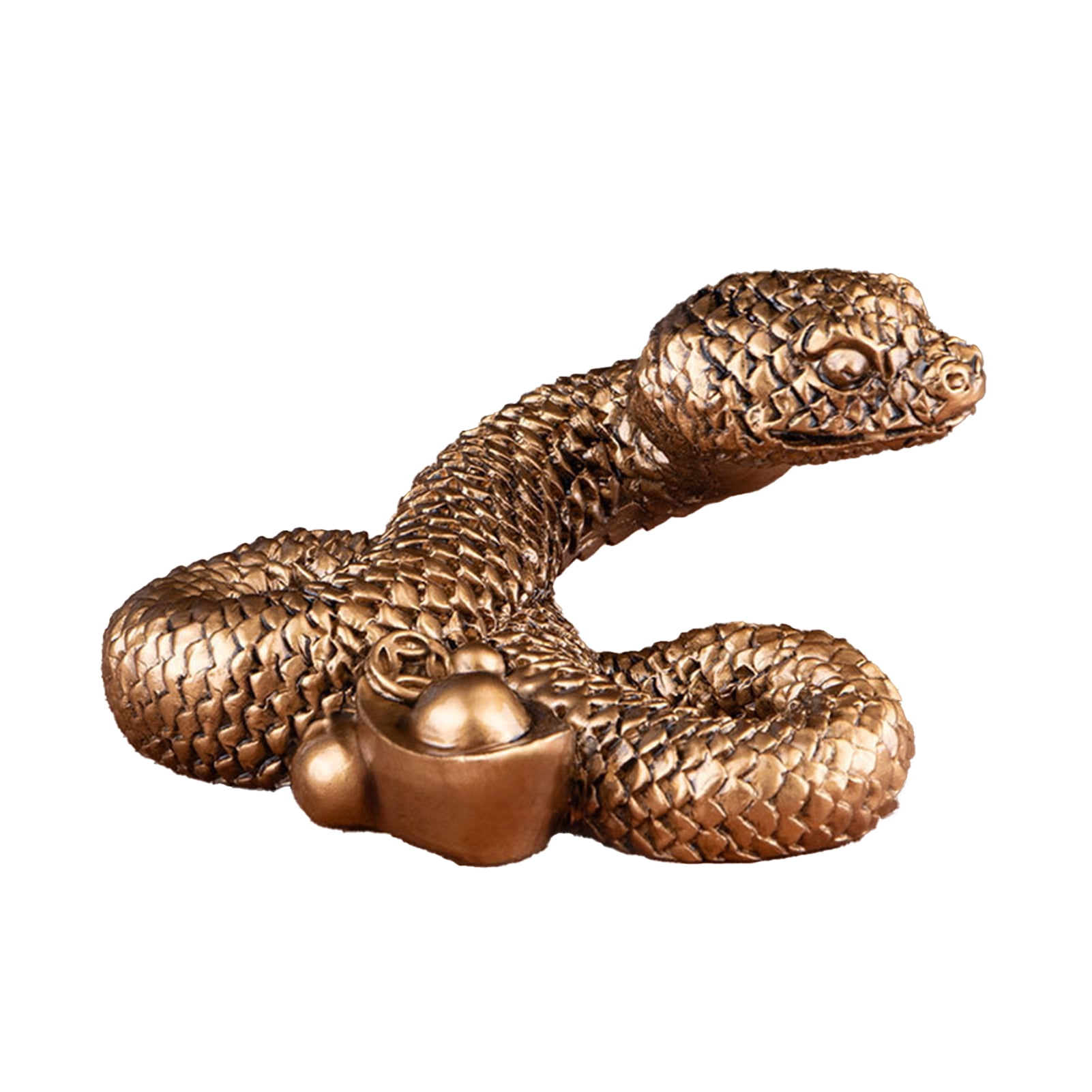 Xssm Chinese Zodiac Snake Figurine Resin Wealth Snake Statue
