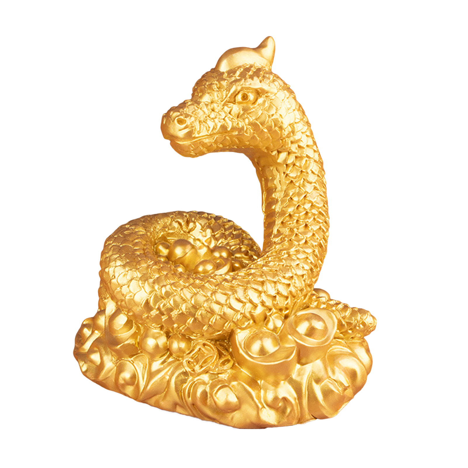 Xssm Chinese Zodiac Snake Figurine Resin Wealth Snake Statue