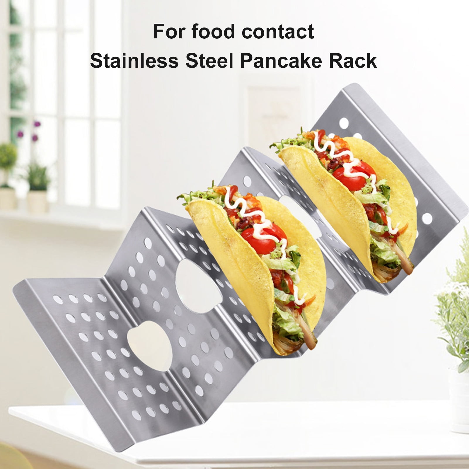 Xssm Taco Holder - Wave Shape, Holds 3 Tacos, Heat-Resistant, Easy ...