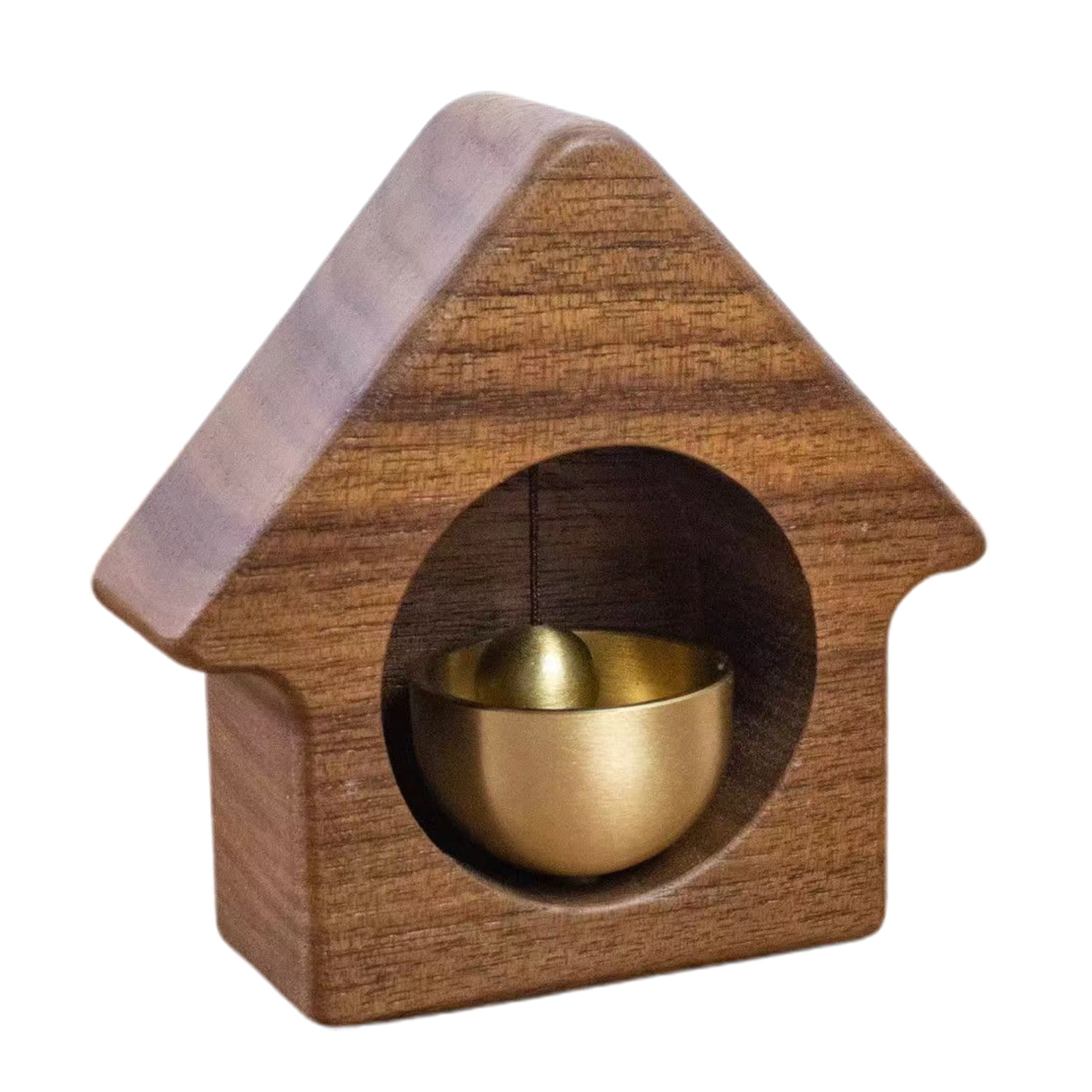 Xssm Wood House Brass Shopkeepers Bell – Loud Sound, Front Door Bell, Wind Chime, Magnetic Door Opening, Doorbell, Home, Office, Shop Entrance Decoration