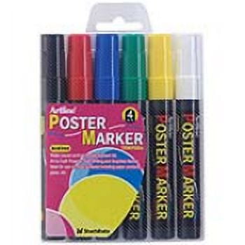 Xstamper 47315 (PRIMARY) EPP-4 Poster Markers 6PK 2.0mm Bullet Tip, 2.0mm