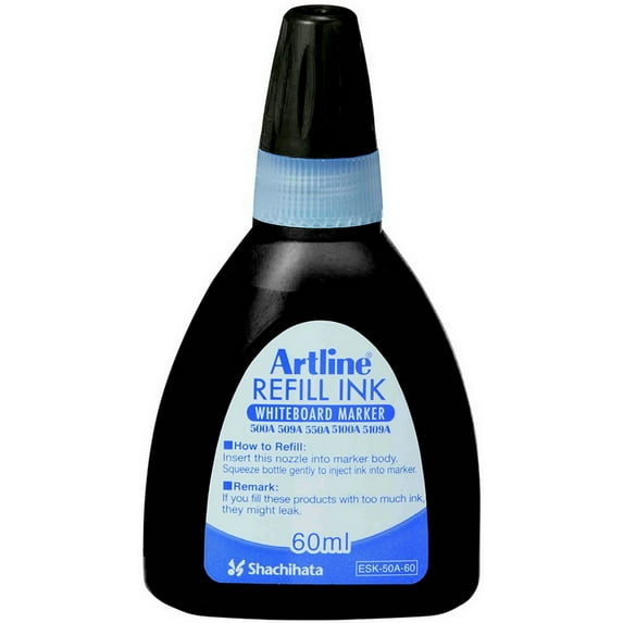 Xstamper 47435 Whiteboard Marker Refill Ink ESK-50A for EK-500A, 509A, 5100A, 5109A, 60ml, Black