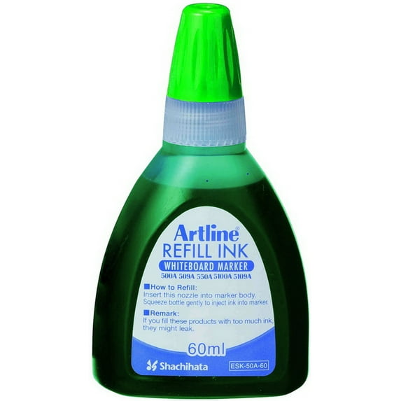 Xstamper 47438 Whiteboard Marker Refill Ink ESK-50A for EK-500A, 509A, 5100A, 5109A, 60ml, Green