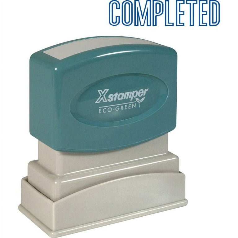 Xstamper COMPLETED Stamp - Message Stamp - Xstamper COMPLETED Stamp - Message Stamp -