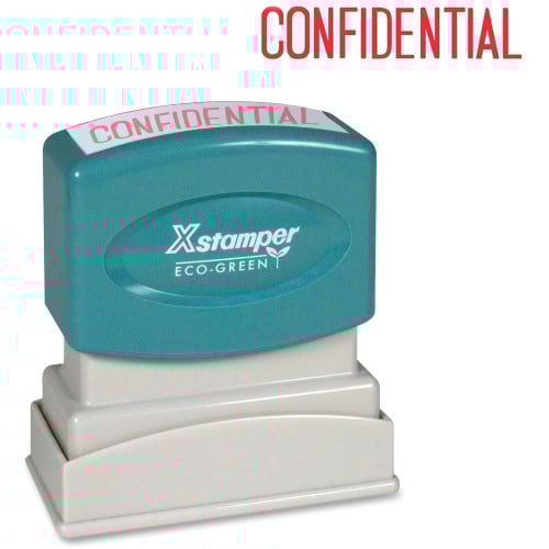 thumbnail image 1 of Xstamper CONFIDENTIAL Title Stamp, Each, 1 of 3