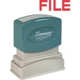 thumbnail image 1 of Xstamper FILE Title Stamp - Message Stamp - "FILE" - 0.50" Impression Width x 1.63" Impression Length - 100000 Impression(s) - Red - Recycled - 1 Each | Bundle of 2 Each, 1 of 1