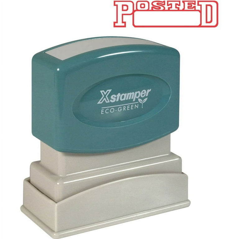 Xstamper POSTED Open Space Title Stamp - Message Stamp - Xstamper POSTED Open Space Title Stamp - Message Stamp -