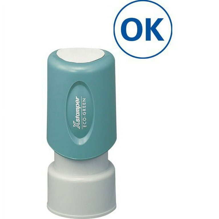 Xstamper Pre-Inked OK Stamp - Message Stamp - Xstamper Pre-Inked OK Stamp - Message Stamp -