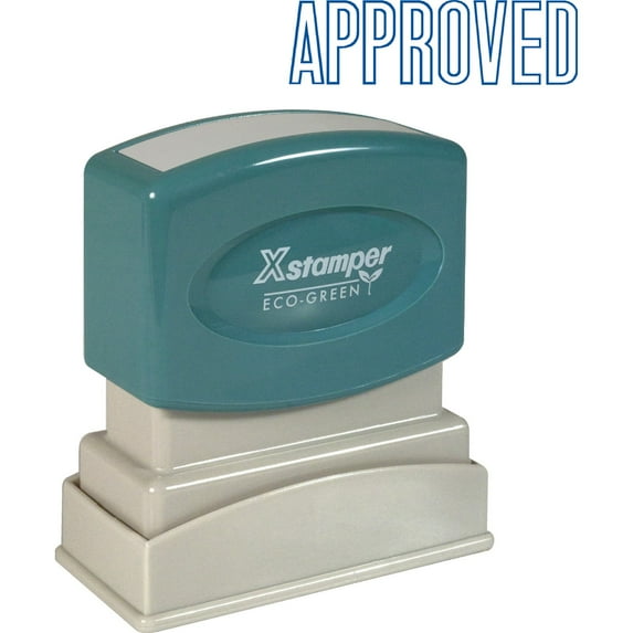 Xstamper, XST1008, APPROVED Title Stamp, 1 Each