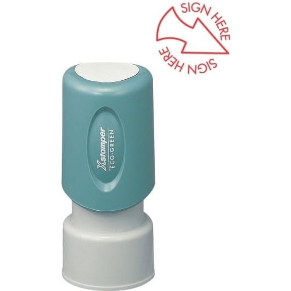 Xstamper, XST11425, Pre-Inked Spec SIGN HERE Stamp, 1 Each