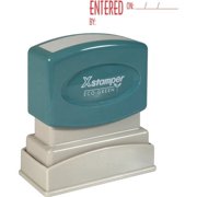 Xstamper, XST1822, Red Ink ENTERED Title Stamp, 1 Each